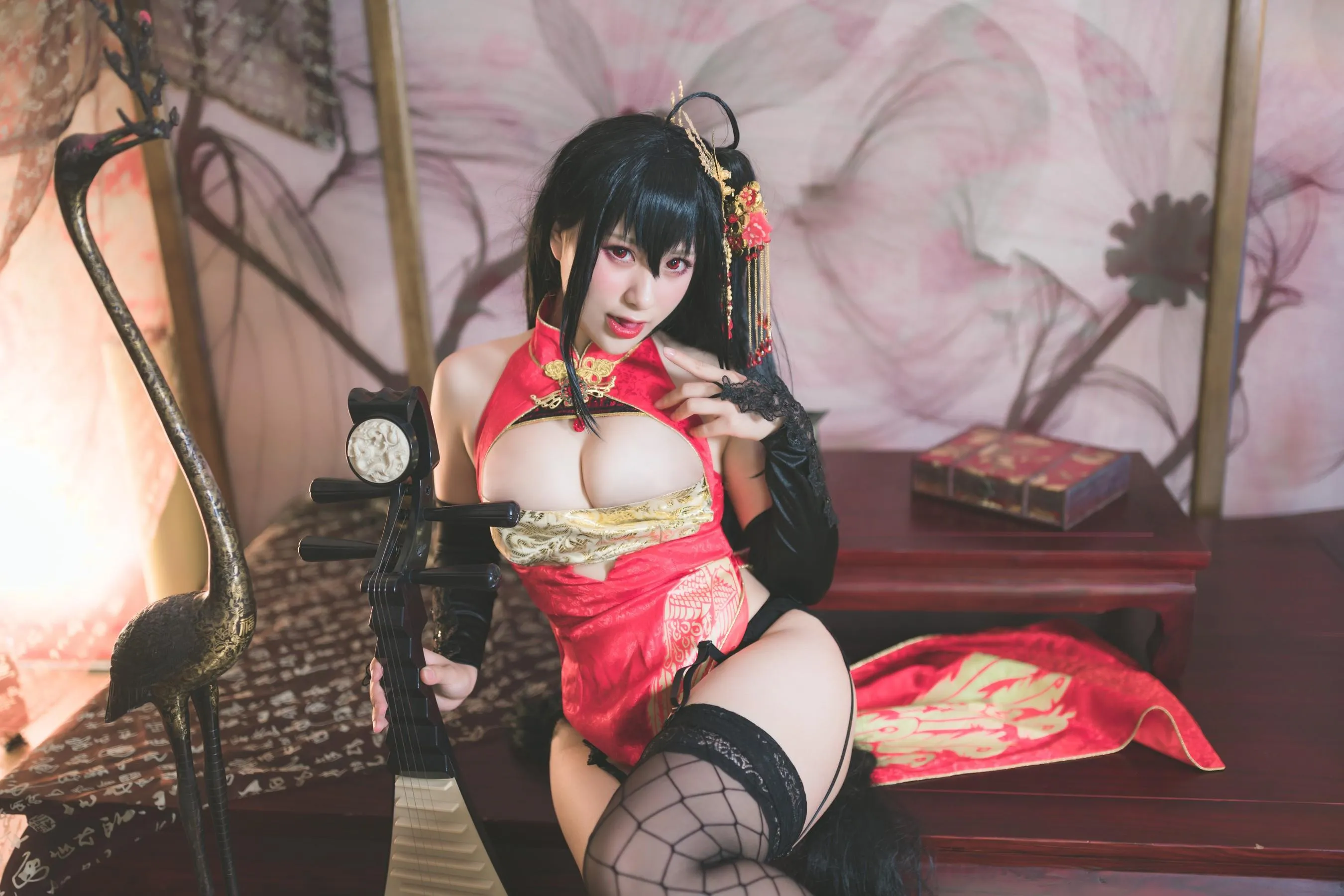 柘烟_Zuken – NO.04 大凤旗袍 [24P]插图2